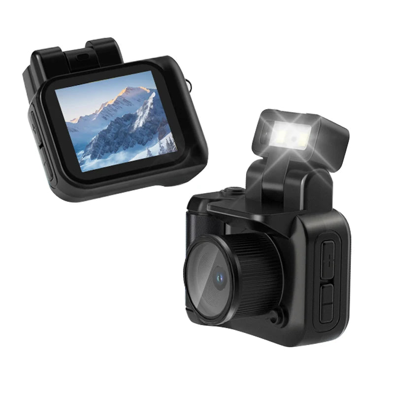 Y4000 Mini Keychain Camera with Screen HD 1080P Portable Retro Kids Cam Ultra Compact Pocket DV Video Recorder with Flash Lamp