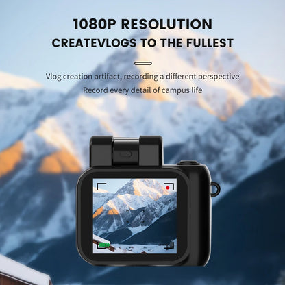 Y4000 Mini Keychain Camera with Screen HD 1080P Portable Retro Kids Cam Ultra Compact Pocket DV Video Recorder with Flash Lamp